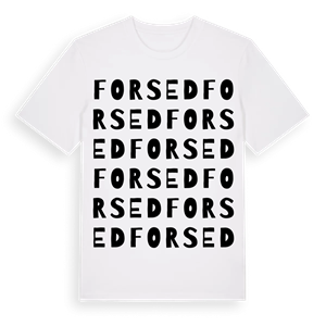 Forsed ordlek t-shirt – ekologisk bomull t-shirt från Pinshirt