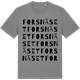 Mid Heather Gray t-shirt med Forsnäset ordlek t-shirt