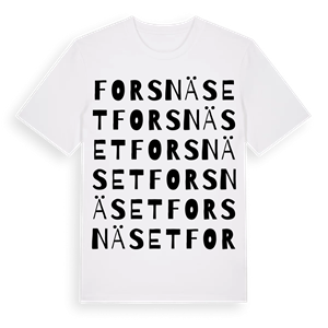 Forsnäset ordlek t-shirt – ekologisk bomull t-shirt från Pinshirt