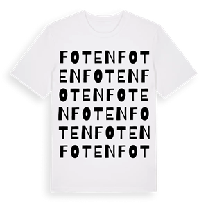 Foten ordlek t-shirt – ekologisk bomull t-shirt från Pinshirt