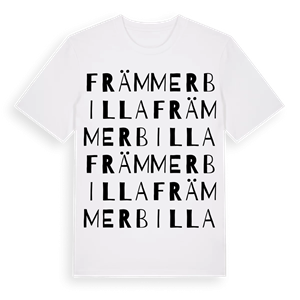Främmerbilla ordlek t-shirt – ekologisk bomull t-shirt från Pinshirt