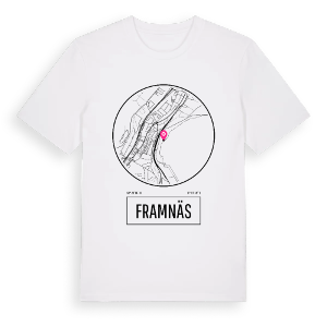 Framnäs t-shirt – ekologisk bomull t-shirt från Pinshirt