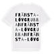 Fränsta-Lövgrubban ordlek t-shirt