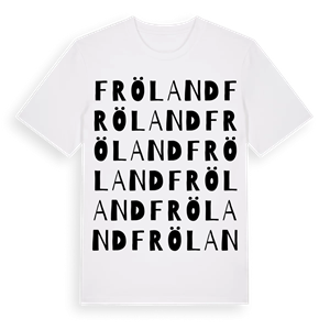 Fröland ordlek t-shirt – ekologisk bomull t-shirt från Pinshirt
