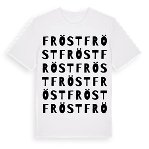 Fröst ordlek t-shirt – ekologisk bomull t-shirt från Pinshirt