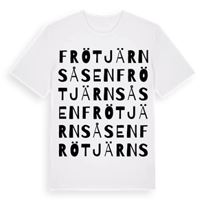 Frötjärnsåsen ordlek t-shirt – ekologisk bomull t-shirt från Pinshirt