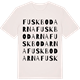 Vintage White t-shirt med Fuskbodarna ordlek t-shirt
