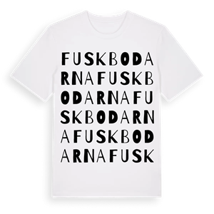 Fuskbodarna ordlek t-shirt – ekologisk bomull t-shirt från Pinshirt