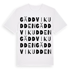 Gäddvikudden ordlek t-shirt – ekologisk bomull t-shirt från Pinshirt