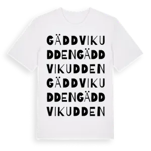 Gäddvikudden ordlek t-shirt – ekologisk bomull t-shirt från Pinshirt