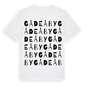 Gådeå by ordlek t-shirt – ekologisk bomull t-shirt från Pinshirt