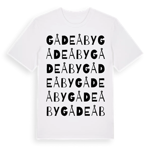 Gådeå by ordlek t-shirt – ekologisk bomull t-shirt från Pinshirt