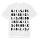 White t-shirt med Galasjöbodarna ordlek t-shirt