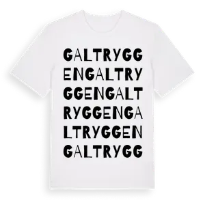 Galtryggen ordlek t-shirt – ekologisk bomull t-shirt från Pinshirt