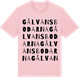 Pink Cotton t-shirt med Gålvansbodarna ordlek t-shirt