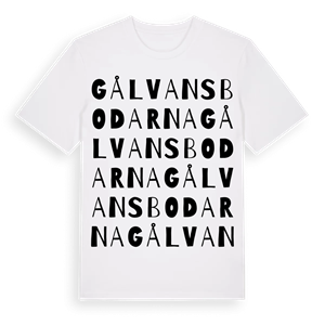 Gålvansbodarna ordlek t-shirt – ekologisk bomull t-shirt från Pinshirt
