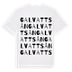 White t-shirt med Galvattsån ordlek t-shirt