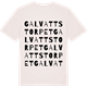 Vintage White t-shirt med Galvattstorpet ordlek t-shirt