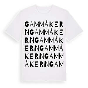 Gammåkern ordlek t-shirt – ekologisk bomull t-shirt från Pinshirt