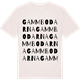 Vintage White t-shirt med Gammbodarna ordlek t-shirt
