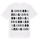 White t-shirt med Gammbodarna ordlek t-shirt