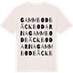 Vintage White t-shirt med Gammbodbäckbodarna ordlek t-shirt