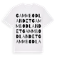 White t-shirt med Gammbodlandet ordlek t-shirt