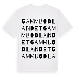 Gammbodlandet ordlek t-shirt – ekologisk bomull t-shirt från Pinshirt