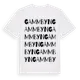 White t-shirt med Gammbyn ordlek t-shirt