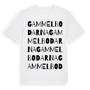 Gammelbodarna ordlek t-shirt – ekologisk bomull t-shirt från Pinshirt