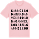 Pink Cotton t-shirt med Gammelbodarna ordlek t-shirt