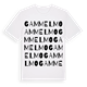 White t-shirt med Gammelmo ordlek t-shirt