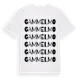 White t-shirt med Gammelmo ordlek t-shirt