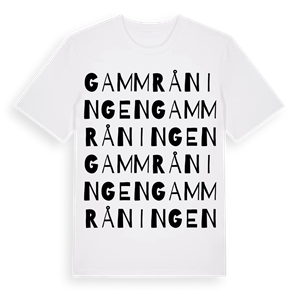 Gammråningen ordlek t-shirt – ekologisk bomull t-shirt från Pinshirt
