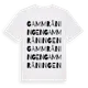 White t-shirt med Gammråningen ordlek t-shirt
