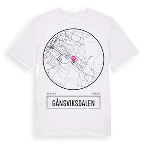 Gånsviksdalen t-shirt – ekologisk bomull t-shirt från Pinshirt