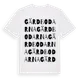 White t-shirt med Gärdbodarna ordlek t-shirt