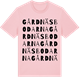 Pink Cotton t-shirt med Gårdnäsbodarna ordlek t-shirt
