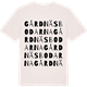 Vintage White t-shirt med Gårdnäsbodarna ordlek t-shirt
