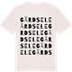 Vintage White t-shirt med Gärdsele ordlek t-shirt