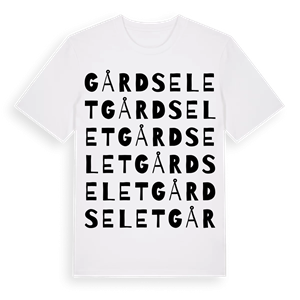 Gårdselet ordlek t-shirt – ekologisk bomull t-shirt från Pinshirt