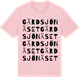 Pink Cotton t-shirt med Gärdsjönäset ordlek t-shirt