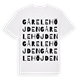 White t-shirt med Gårelehöjden ordlek t-shirt