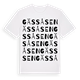 White t-shirt med Gässåsen ordlek t-shirt