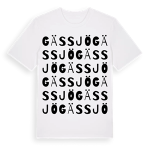 Gässjö ordlek t-shirt – ekologisk bomull t-shirt från Pinshirt