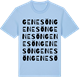 Blue Soul t-shirt med Genesön ordlek t-shirt