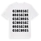 White t-shirt med Georgs ordlek t-shirt