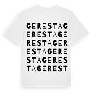 Geresta ordlek t-shirt – ekologisk bomull t-shirt från Pinshirt