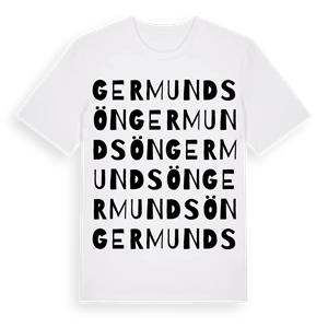 Germundsön ordlek t-shirt – ekologisk bomull t-shirt från Pinshirt