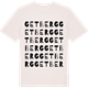 Vintage White t-shirt med Getberg ordlek t-shirt